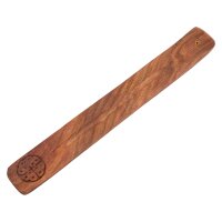 Räucherstäbchen Halter aus Holz mit keltischem Muster