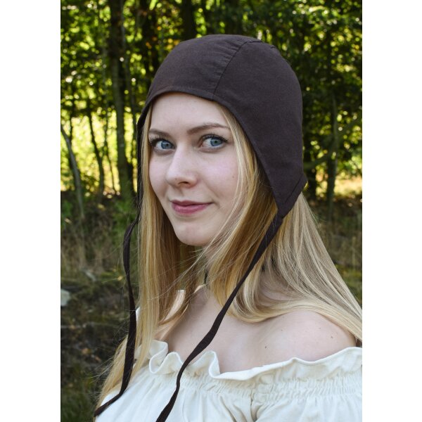 Medieval Coif natural, brown, red or black