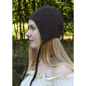 Medieval Coif natural, brown, red or black