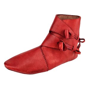 Chaussures viking réversibles type Jorvik rouge