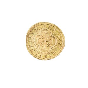 Replica gold doubloon 1zth century Phillippus IIII D.G.