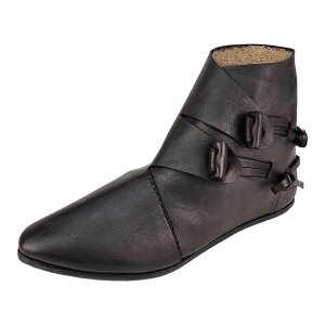 Viking shoes type Jorvik with single nailed sole black