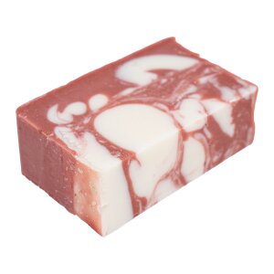hand boiled soap with rose fragrance Unpacked