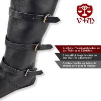 Spätmittelalter Stulpenstiefel schwarz 37