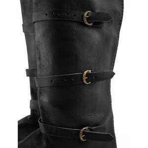 Spätmittelalter Stulpenstiefel schwarz 45