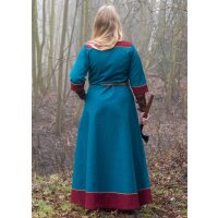 Mittelalterkleid Gesine aus Canvas, petrol