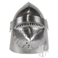 Houndskull Bascinet, Medieval Helmet, Churburg Castle ca. 1395, 1.8 mm Steel