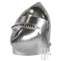 Houndskull Bascinet, Medieval Helmet, Churburg Castle ca. 1395, 1.8 mm Steel