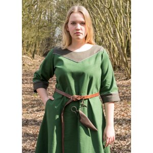 Medieval Dress Gesine, Canvas, green