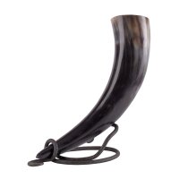 Forged drinking horn stand, large