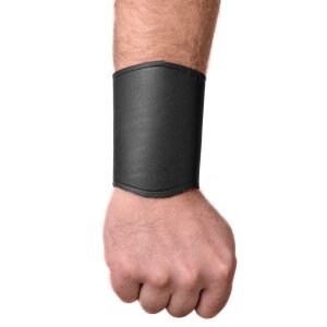 Bracer, Leather Wristguard, medium, black