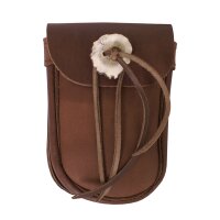 Brown Belt Bag with Antlers Button