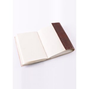 Leather Diary with Pentagram, brown, approx. 21 x 14 cm