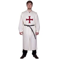 Medieval Tabard, Templar, natural-coloured/red XL/XXL