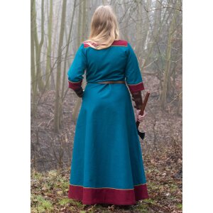 Medieval Dress Gesine, Canvas, teal blue L