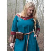 Medieval Dress Gesine, Canvas, teal blue L