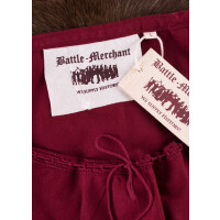 Medieval Blouse Aren, short-sleeved, wine red L