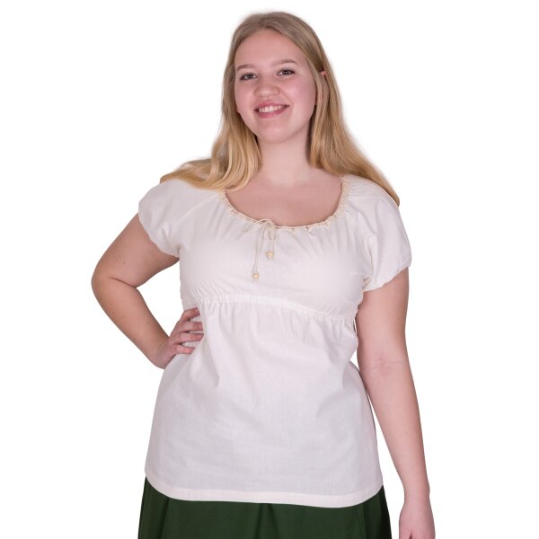 Medieval Blouse Aren, short-sleeved, nature S