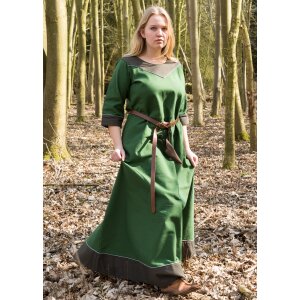 Medieval Dress Gesine, Canvas, green S