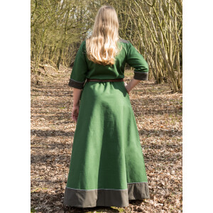 Mittelalterkleid Gesine aus Canvas, grün S