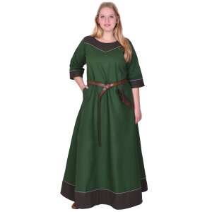 Mittelalterkleid Gesine aus Canvas, grün M