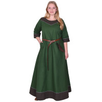 Mittelalterkleid Gesine aus Canvas, grün M