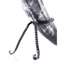 Hand-Forged Omega Drinking Horn Stand S