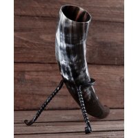 Hand-Forged Omega Drinking Horn Stand M