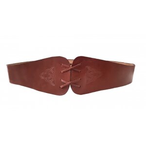 Medieval bodice belt brown 100cm