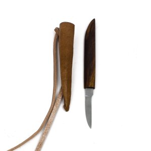 Federkiel oder Ausschärfmesser Edelstahl 1100 - 1400 Holzgriff