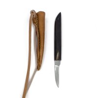 Federkiel oder Ausschärfmesser Edelstahl 1100 - 1400 schwarzer Griff