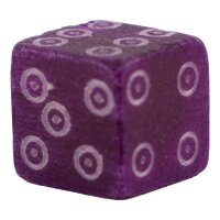 bone dice colored green