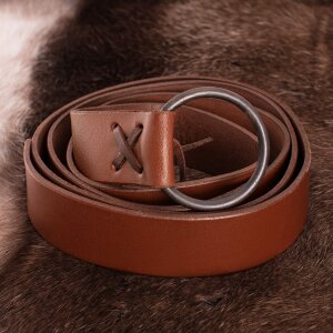 Medieval Belt 150cm 4cm brown