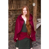 Mittelalter Cape Affra - Wolle Rot