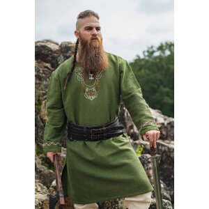 Viking Tunic with embroidery - Green