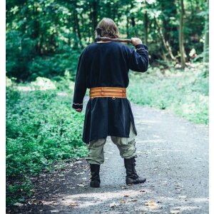 Viking Tunic with embroidery - black