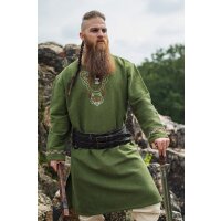 Viking Tunic with embroidery - Green L