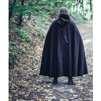 Medieval Wool Cape with long Hood brown