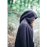 Medieval Wool Cape with long Hood brown