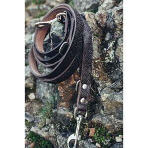 Dog leash leather