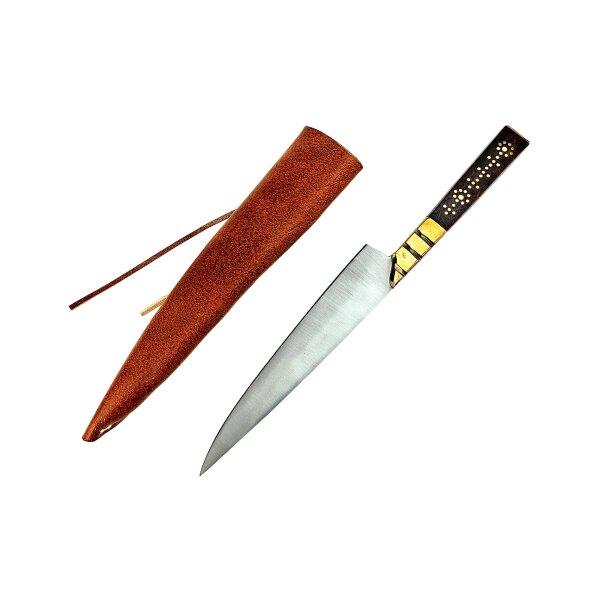 Medieval knife stainless steel 1400 - 1500 wooden handle