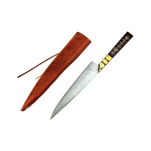 Medieval knife stainless steel 1400 - 1500 Wood