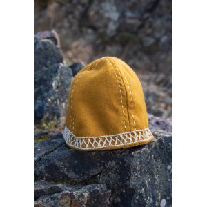 Viking Cap Wool with Embroidery - S/M