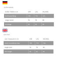 Mittelalterhemd weiß Langarm Leinen L/XL