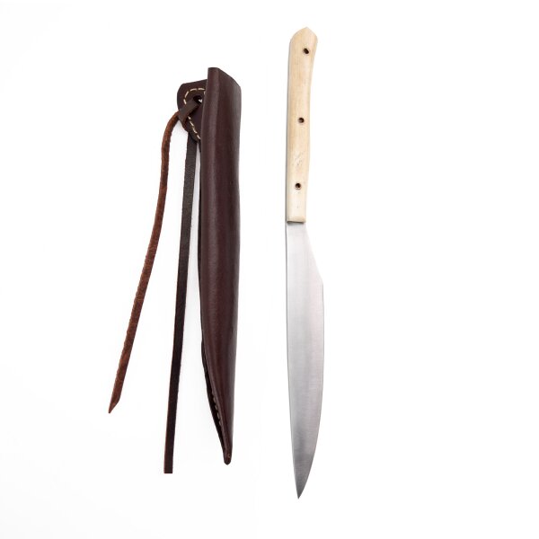 Medival knife made of stainless steel 1250 - 1400 bone handle