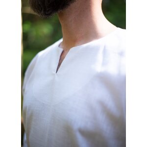 Viking tunic or under tunic linen white long sleeve size S/M