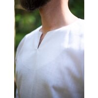 Viking tunic or under tunic linen white long sleeve size S/M