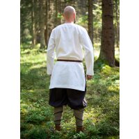 Viking tunic or under tunic linen white long sleeve size L/XL