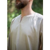 Viking tunic or under tunic linen natural long sleeve size L/XL