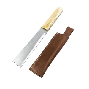 Serving knife made of stainless steel from crusader bible 1250 bone handle